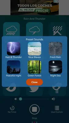 Vibration and Relaxing Sound android App screenshot 2