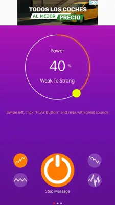 Vibration and Relaxing Sound android App screenshot 4